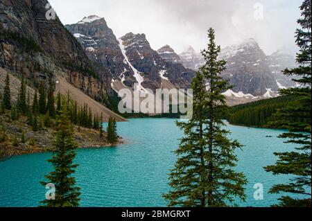 Turquise Lake in the Mountains Stock Photo