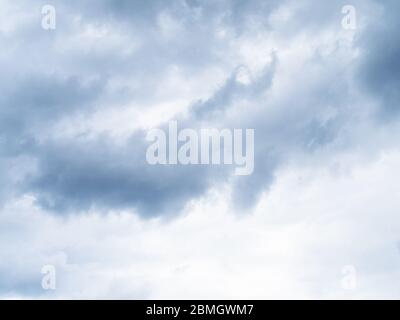 natural background - spring sky with gray thunderclouds Stock Photo