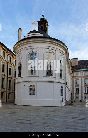 Church in the New Royal Palace, Prague Stock Photo