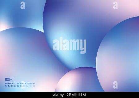 Abstract fluid orb of sphere design artwork violet colorful background. Use for ad, poster, artwork, template design, print. illustration vector eps10 Stock Vector