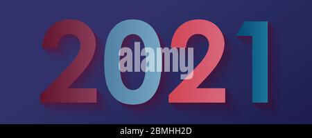 Abstract 2021 new year festival postcard artwork background. Use for ad, poster, artwork, template design, print. illustration vector eps10 Stock Vector