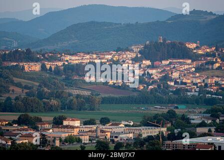 Summer landscape near Soci and Bibbiena Arezzo Tuscany Italy