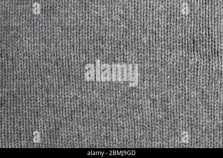 old gray warm wool sweater texture and background Stock Photo