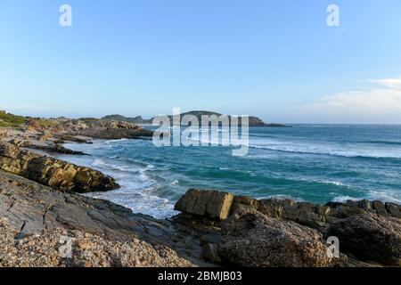 Robberg Nature Reserve is one of the top tourist attractions near Plettenberg Bay, Garden Route, South Africa Stock Photo