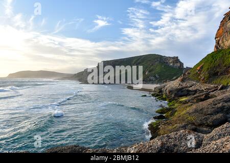 Robberg Nature Reserve is one of the top tourist attractions near Plettenberg Bay, Garden Route, South Africa Stock Photo