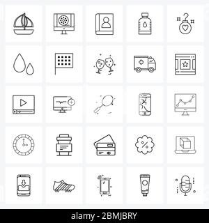 Isolated Symbols Set of 4 Simple Line Icons of login, ear ring, software,  camera, earring Vector Illustration Stock Vector Image & Art - Alamy