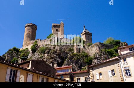 Castillo de Foix. Francia. Stock Photo