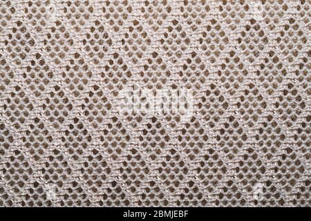 Knitted fabric close up texture. woven material. textile background Stock Photo