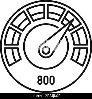 Good dial level icon. Outline good dial level vector icon for web ...
