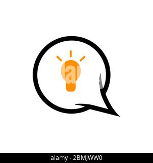 bubble chat idea vector graphic design illustration Stock Vector