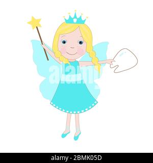 Cute tooth fairy vector Stock Vector