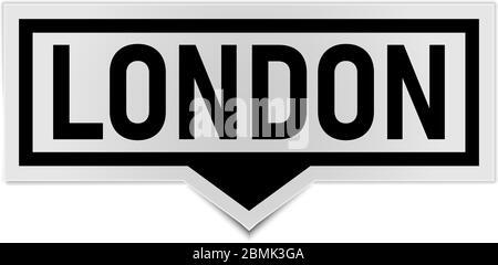 black london speech bubble icon. speech bubble vector eps10 Stock Vector
