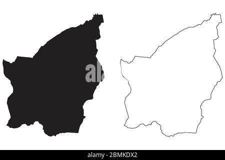 Line map of San Marino vector stock illustration design template ...
