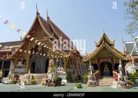 Wat Loi Khro Temple, Chiang Mai, Thailand, Asia Stock Photo