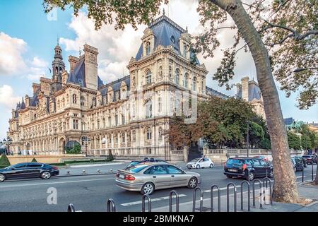 Main city hall in Paris, France
