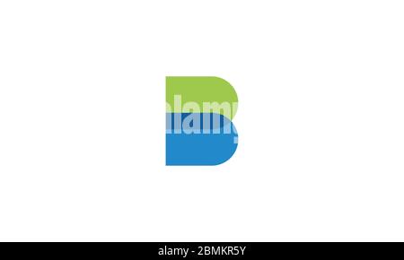B logo . Abstract Letter B logo design. modern colorful overlay style. vector illustration Stock Vector