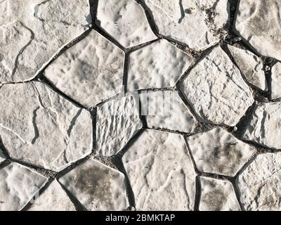Bright gray stone background. Backdrop made of natural material. Textured surface Stock Photo