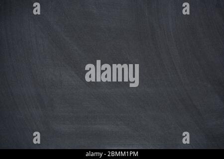 Chalk rubbed out on blackboard, chalkboard texture background copy space for add text and design Stock Photo