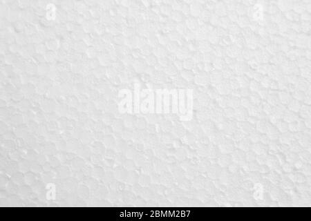 Close up plastic white foam sheet surface texture background Stock Photo