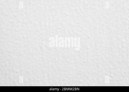 Close up plastic white foam sheet surface texture background Stock Photo