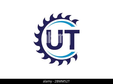 Initial Monogram Letter U T Logo Design Vector Template. Graphic Alphabet Symbol for Corporate Business Identity Stock Vector