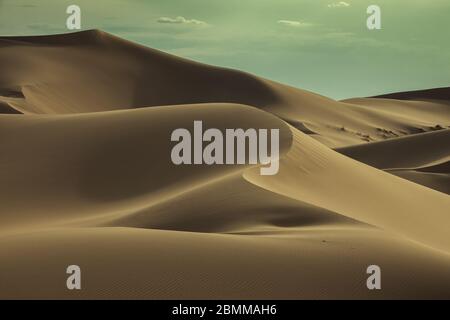 Big sand dune in Sahara desert Stock Photo