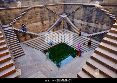 India, Gujarat, Kutch, Bhuj, Ram-Kund stepwell Stock Photo