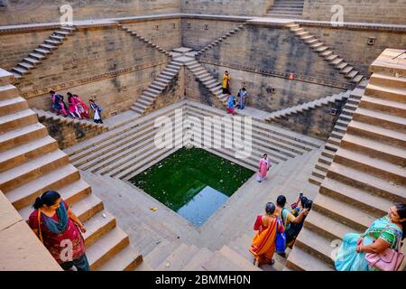 India, Gujarat, Kutch, Bhuj, Ram-Kund stepwell Stock Photo