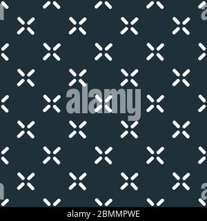 Vector cross stich plus seamless pattern, geometric background. Aim seamless patern. Stock vector illustration Stock Vector