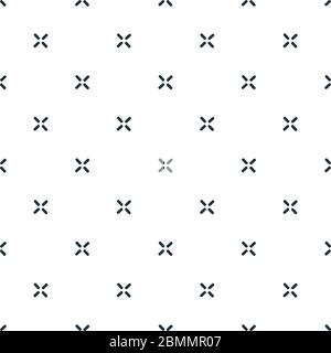 Vector cross stich plus seamless pattern, geometric background. Aim seamless patern. Stock vector illustration Stock Vector