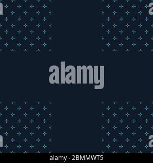 Vector cross stich plus seamless pattern, geometric background. Aim seamless patern. Stock vector illustration Stock Vector
