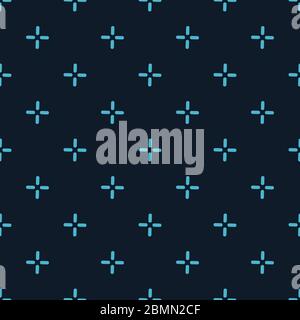 Vector cross stich plus seamless pattern, geometric background. Aim seamless patern. Stock vector illustration Stock Vector