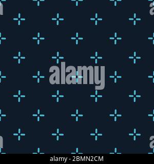 Vector cross stich plus seamless pattern, geometric background. Aim seamless patern. Stock vector illustration Stock Vector