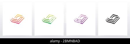 Steps On Letter Logo Design G Stock Vector