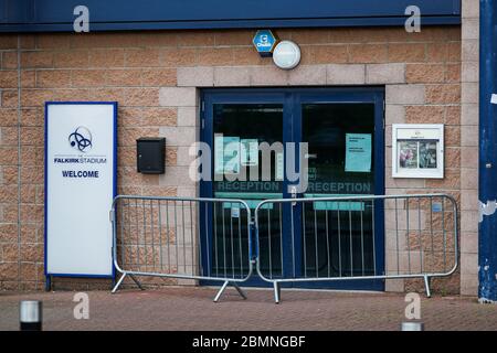 General views around the Falkirk Stadium - Home of Falkirk Football Club - during the Covid-19 (Coronavirus) pandemic. Stock Photo