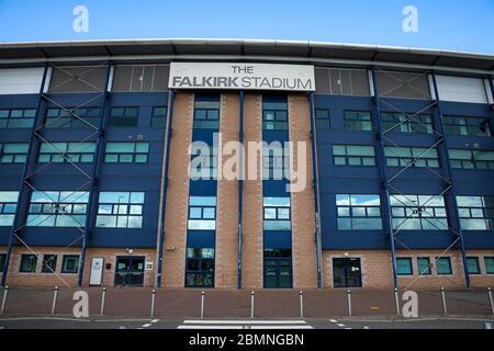 General views around the Falkirk Stadium - Home of Falkirk Football Club - during the Covid-19 (Coronavirus) pandemic. Stock Photo