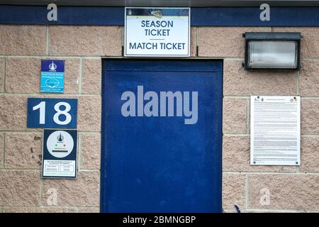 General views around the Falkirk Stadium - Home of Falkirk Football Club - during the Covid-19 (Coronavirus) pandemic. Stock Photo