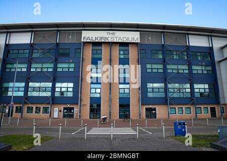 General views around the Falkirk Stadium - Home of Falkirk football Club - during the Covid-19 (Coronavirus) pandemic. Stock Photo