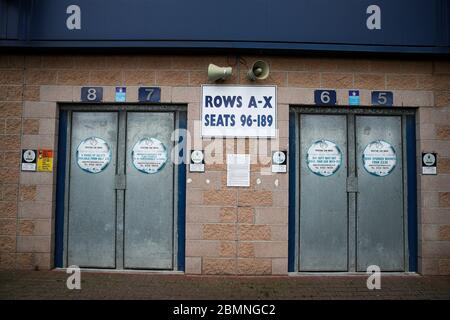 General views around the Falkirk Stadium - Home of Falkirk Football Club - during the Covid-19 (Coronavirus) pandemic. Stock Photo