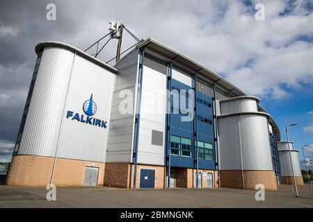 General views around the Falkirk Stadium - Home of Falkirk Football Club - during the Covid-19 (Coronavirus) pandemic. Stock Photo