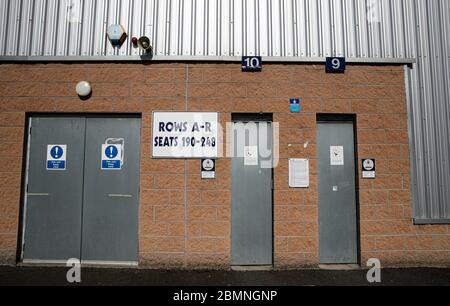 General views around the Falkirk Stadium - Home of Falkirk Football Club - during the Covid-19 (Coronavirus) pandemic. Stock Photo