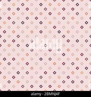 Seamless pattern. Ethnic motif. Checks ornament. Diamonds wallpaper. Rhombuses backdrop. Geometric background. Squares illustration. Digital paper Stock Vector