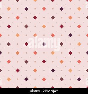 Seamless pattern. Ethnic motif. Checks ornament. Diamonds wallpaper. Rhombuses backdrop. Geometric background. Squares illustration. Digital paper Stock Vector