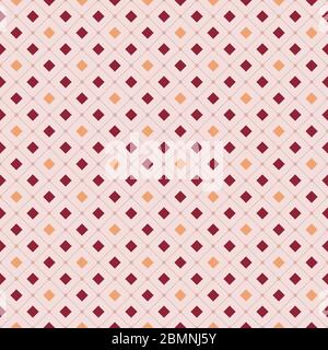 Seamless pattern. Ethnic motif. Checks ornament. Diamonds wallpaper. Rhombuses backdrop. Geometric background. Squares illustration. Digital paper Stock Vector
