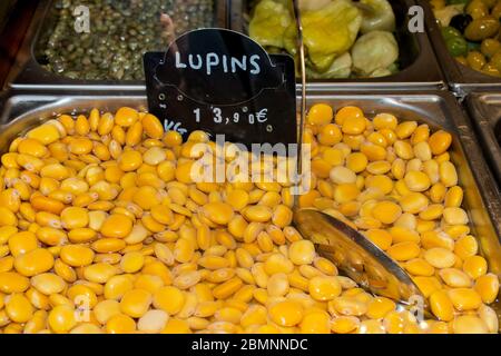 Nice, France, 25th of February 2020: Fresh produce for sale at the market Stock Photo