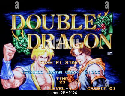 Double Dragon - SNK Neo-Geo NeoGeo - Editorial use only Stock Photo