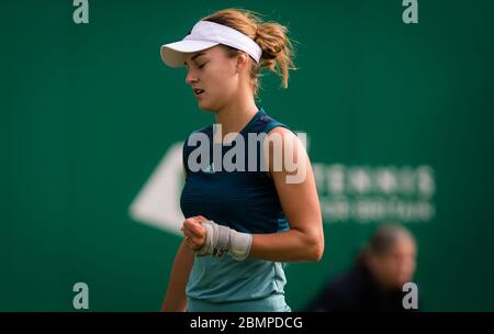 Anna Kalinskaya of Russia during qualifications at the 2019 Nature Valley Classic WTA Premier tennis tournament. Stock Photo