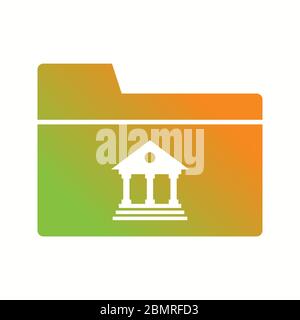 Beautiful Banking folder vector Glyph Icon Stock Vector