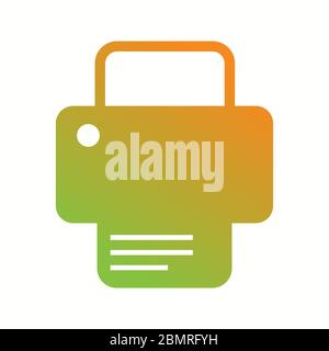 Beautiful Printer Vector Glyph icon Stock Vector