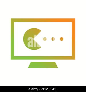 Beautiful Pie chart Vector Glyph icon Stock Vector